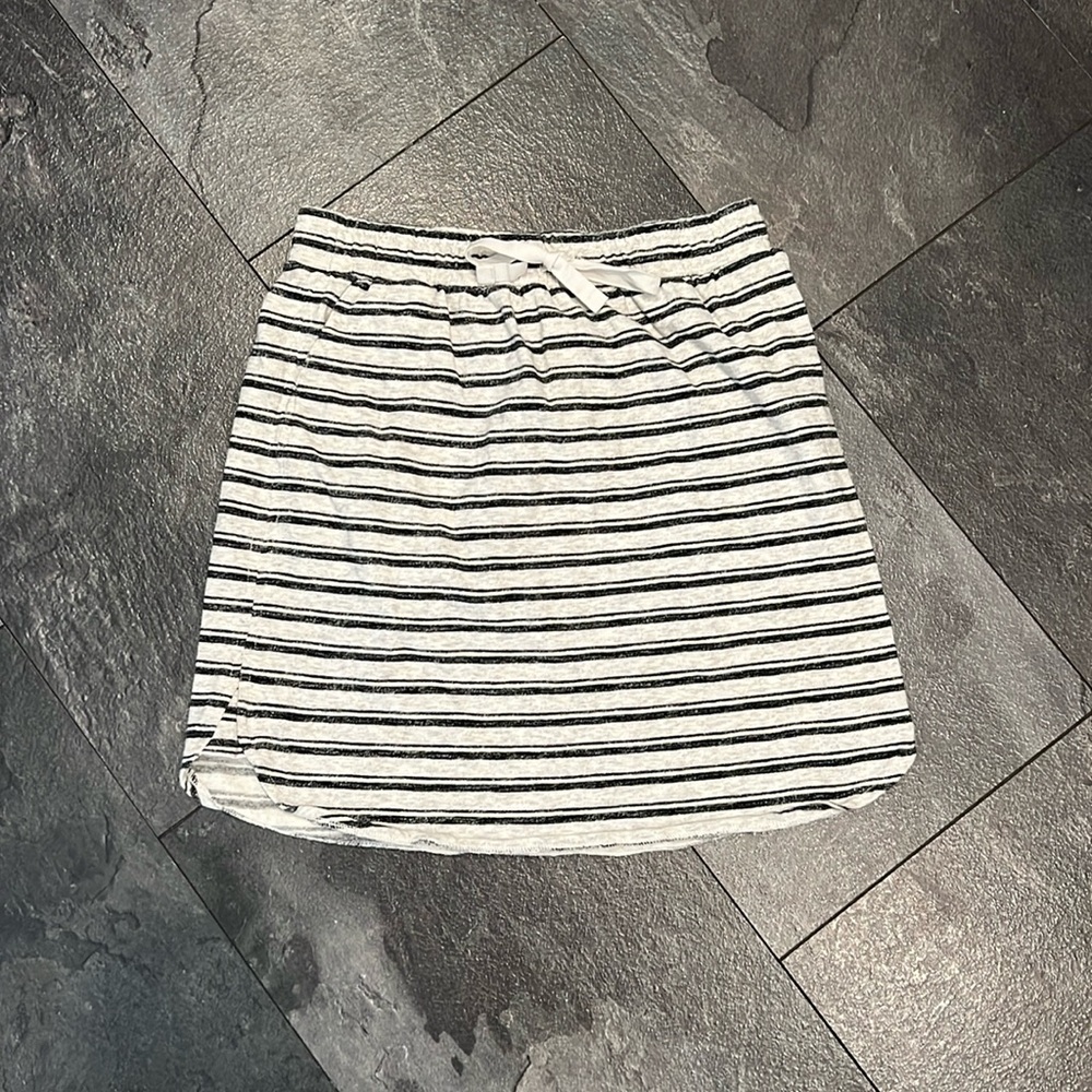 Merona Black and White Striped Skirt